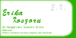 erika koszoru business card